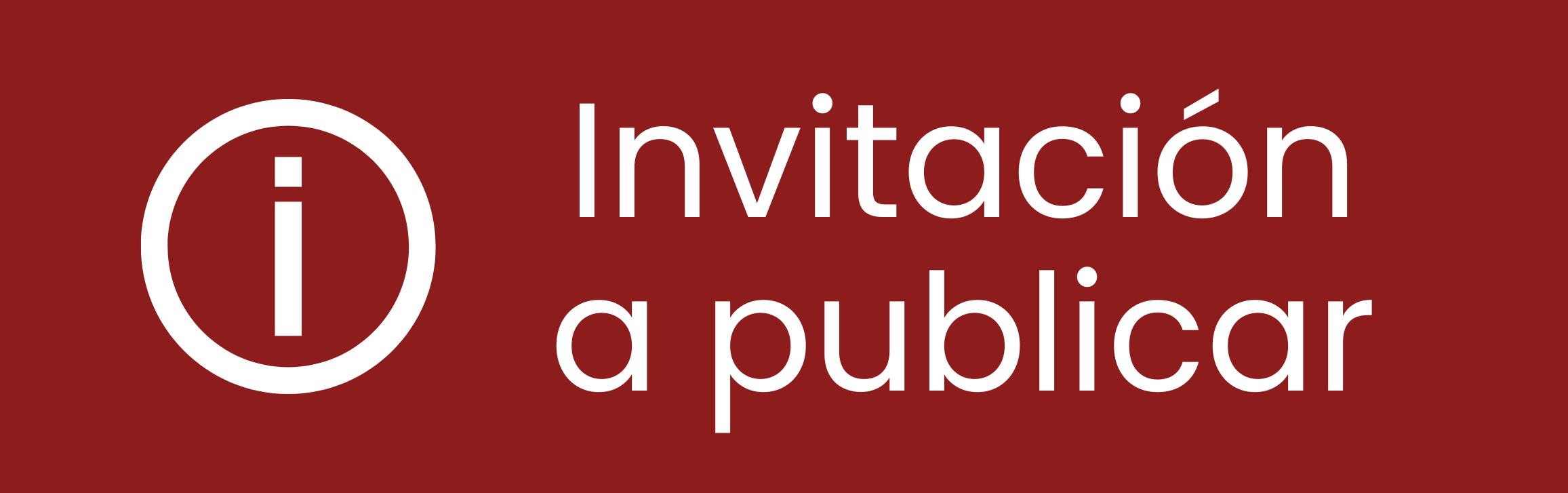 Invitación a Publicar